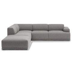 Connect Soft- Canapé d'angle, Configuration 1 - tissu Re-Wool 128 - Muuto