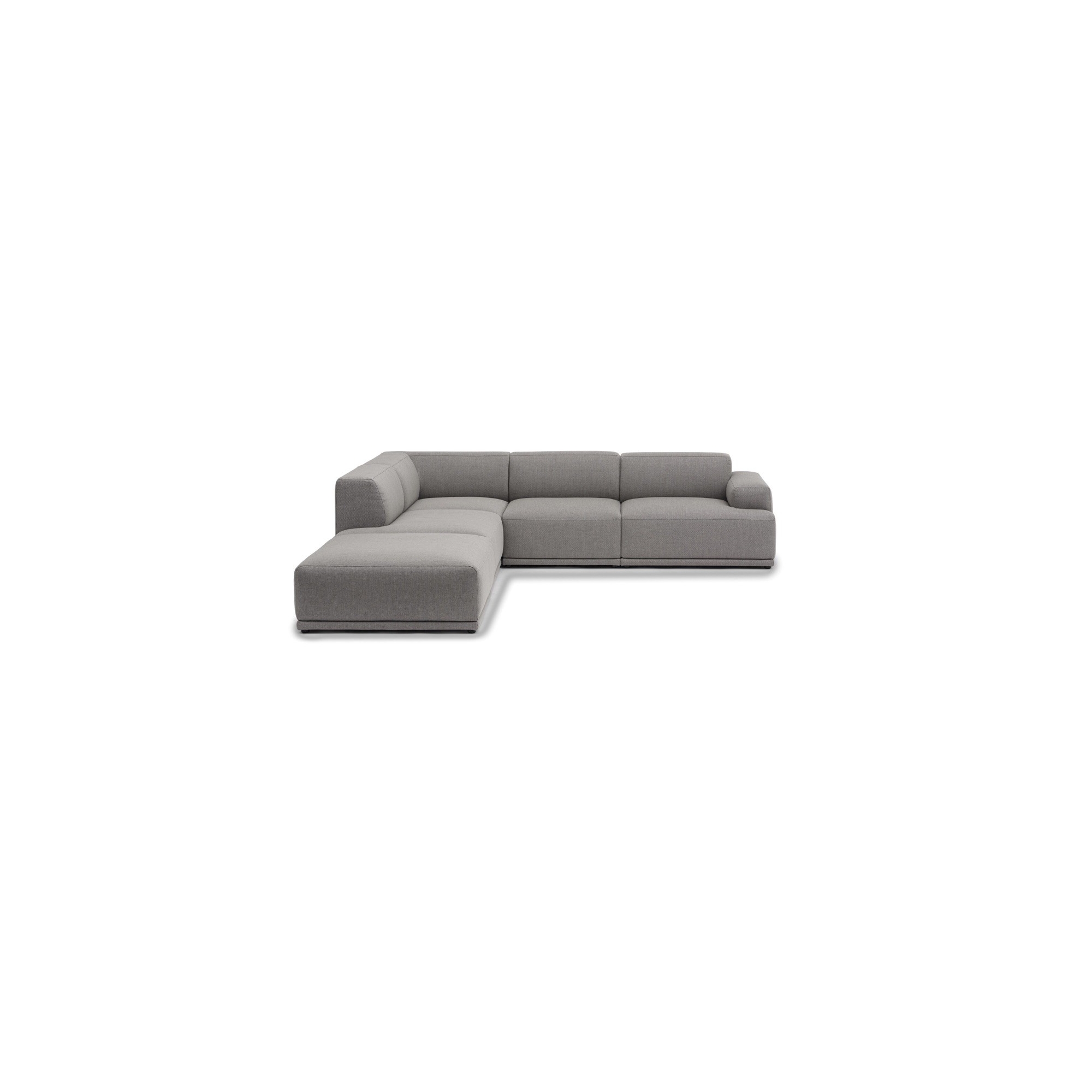 Connect Soft- Canapé d'angle, Configuration 1 - tissu Re-Wool 128 - Muuto