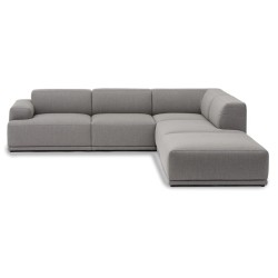 Connect Soft- Canapé d'angle, Configuration 2 - tissu Re-Wool 128 - Muuto