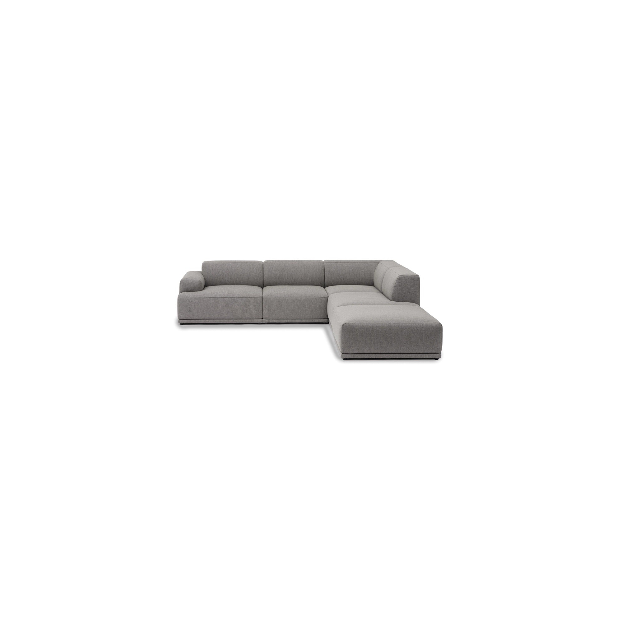 Connect Soft- Canapé d'angle, Configuration 2 - tissu Re-Wool 128 - Muuto