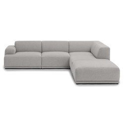 Connect Soft - corner sofa, Configuration 2 - Clay 12 fabric - Muuto