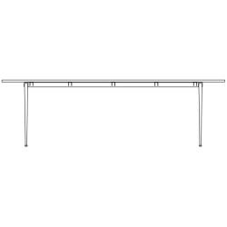 250 x 85 x H74 cm – Pyramid table 02 - HAY