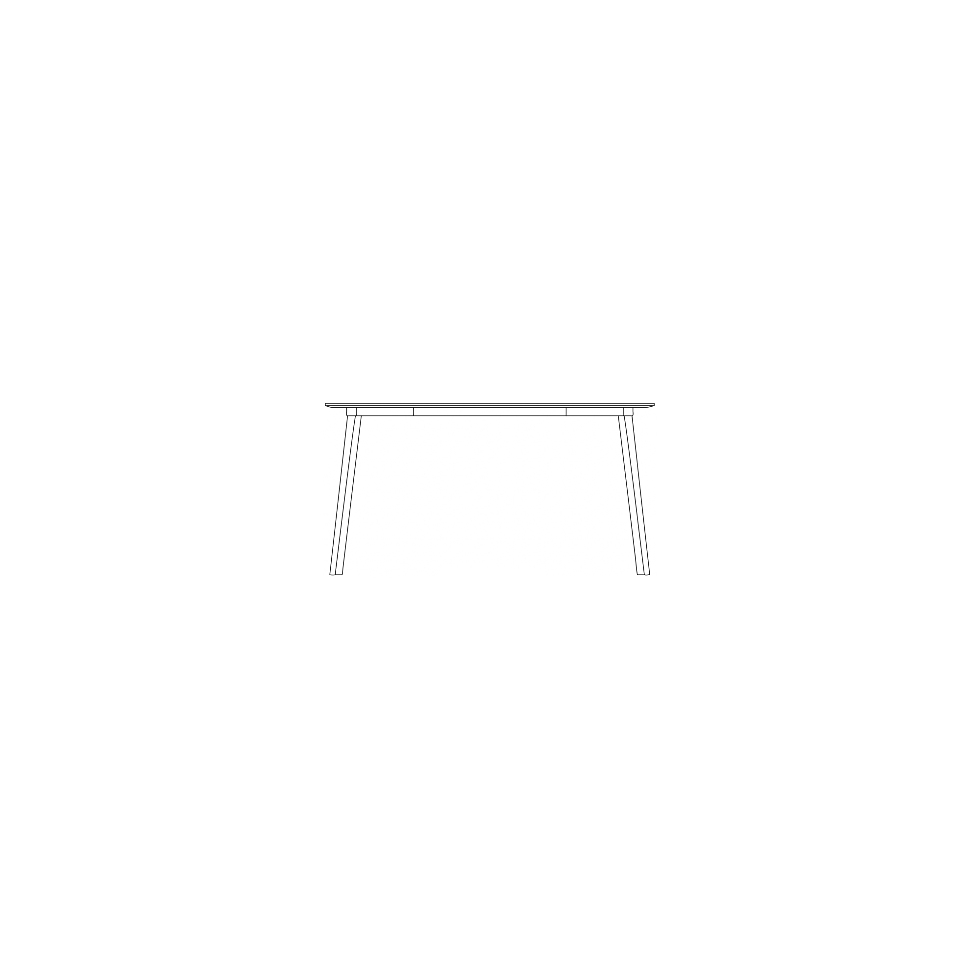 140 x 75 x H73 cm - Table CPH Deux 210 - HAY