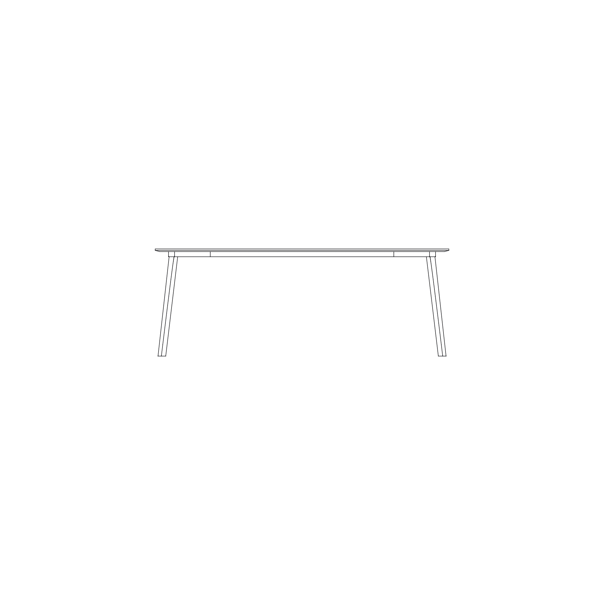 200 x 75 x H73 cm - Table CPH Deux 210 - HAY