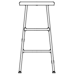 H65 cm - Cornet bar stool - HAY