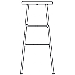 H75 cm - Cornet bar stool - HAY