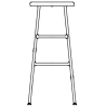 H75 cm - Cornet bar stool - HAY