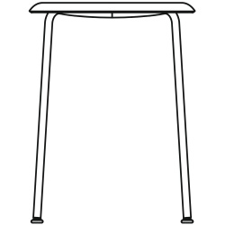 Soft Edge 70 stool - HAY