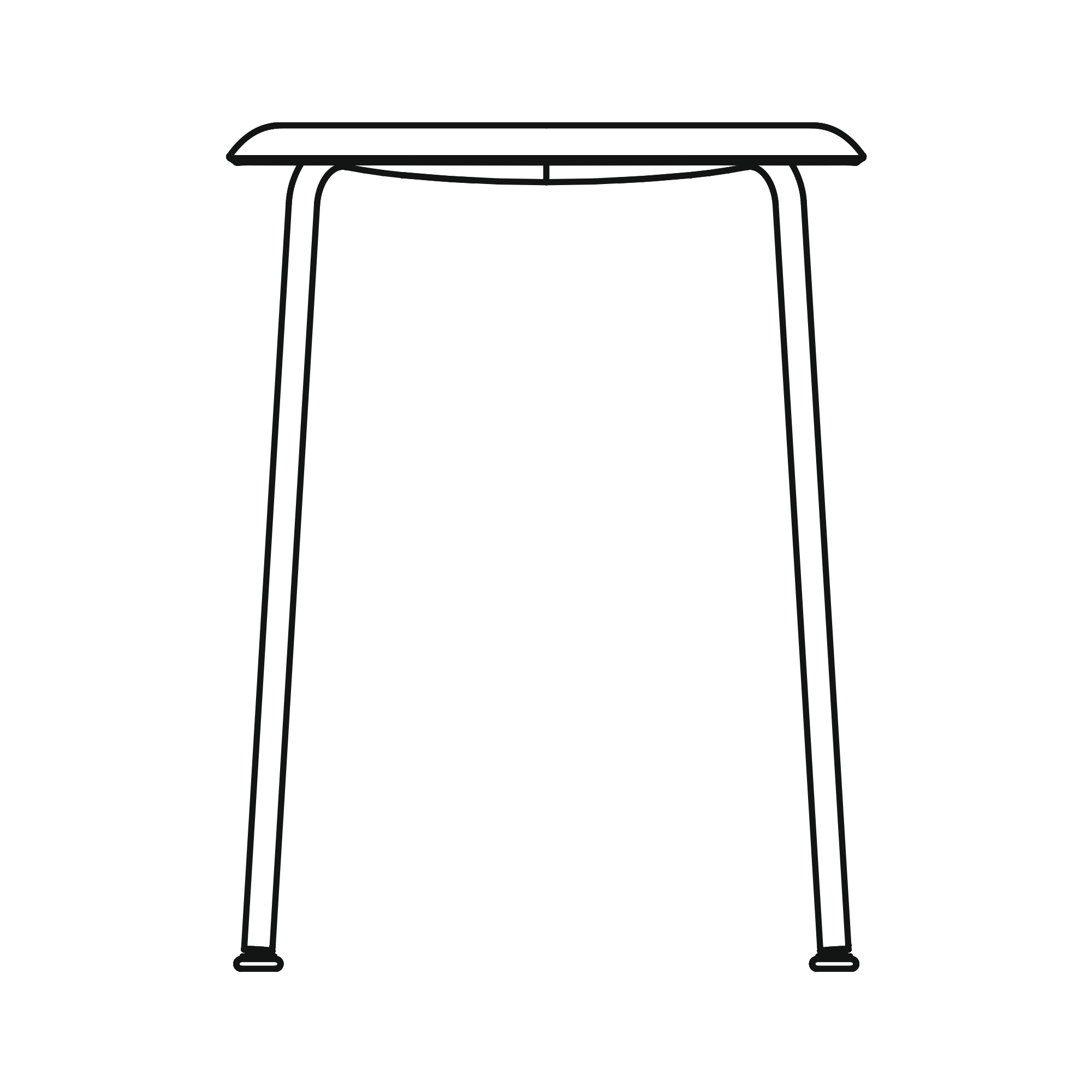 Soft Edge 70 stool - HAY