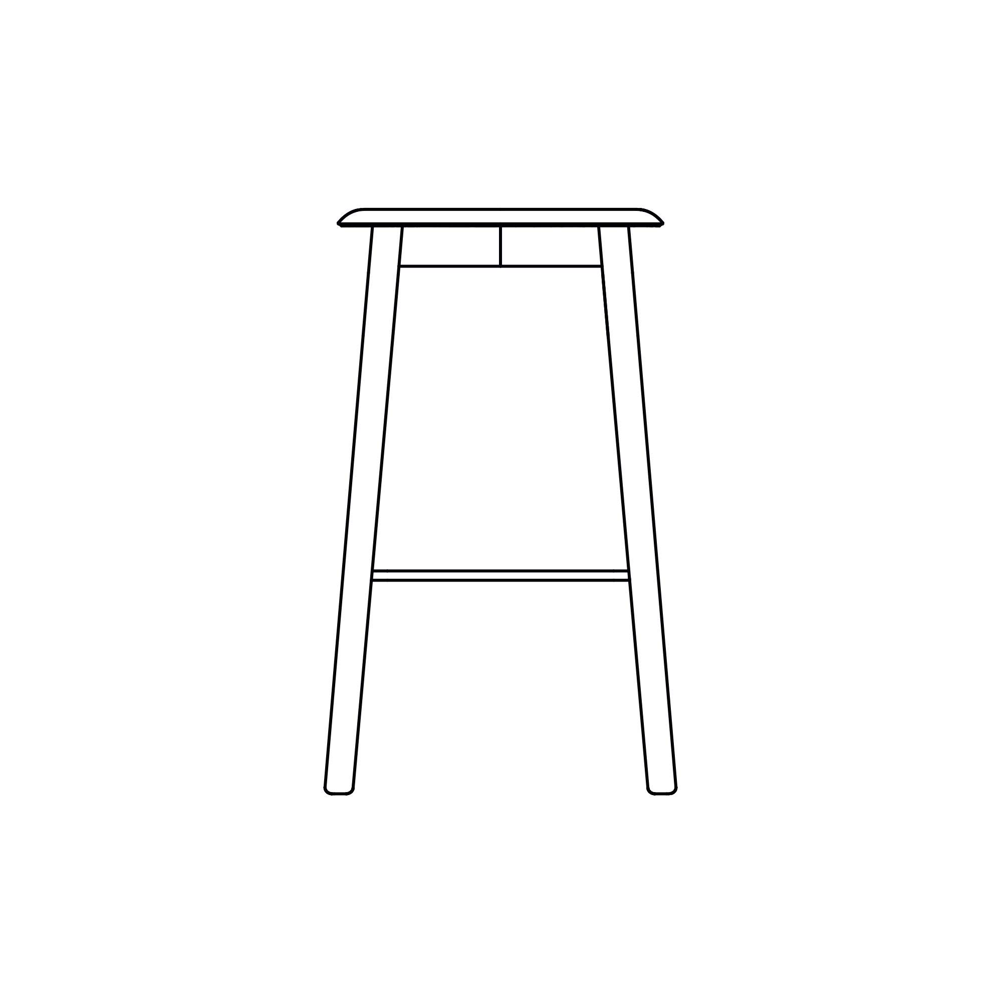 Soft Edge 82 stool - HAY