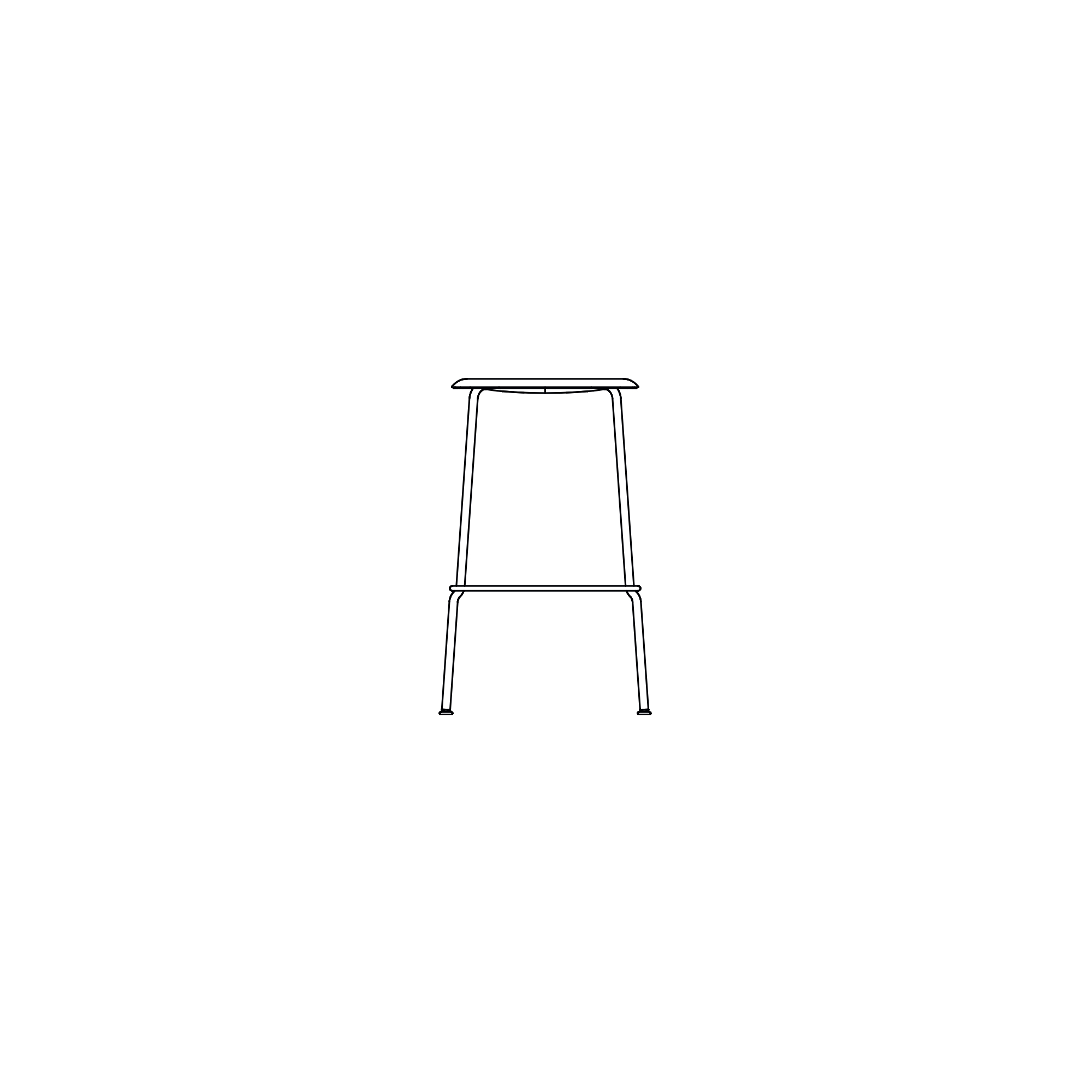 Soft Edge 80 stool - HAY