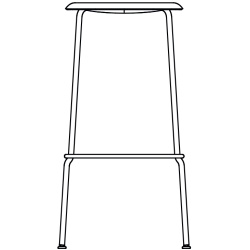 tabouret Soft Edge 85 - HAY