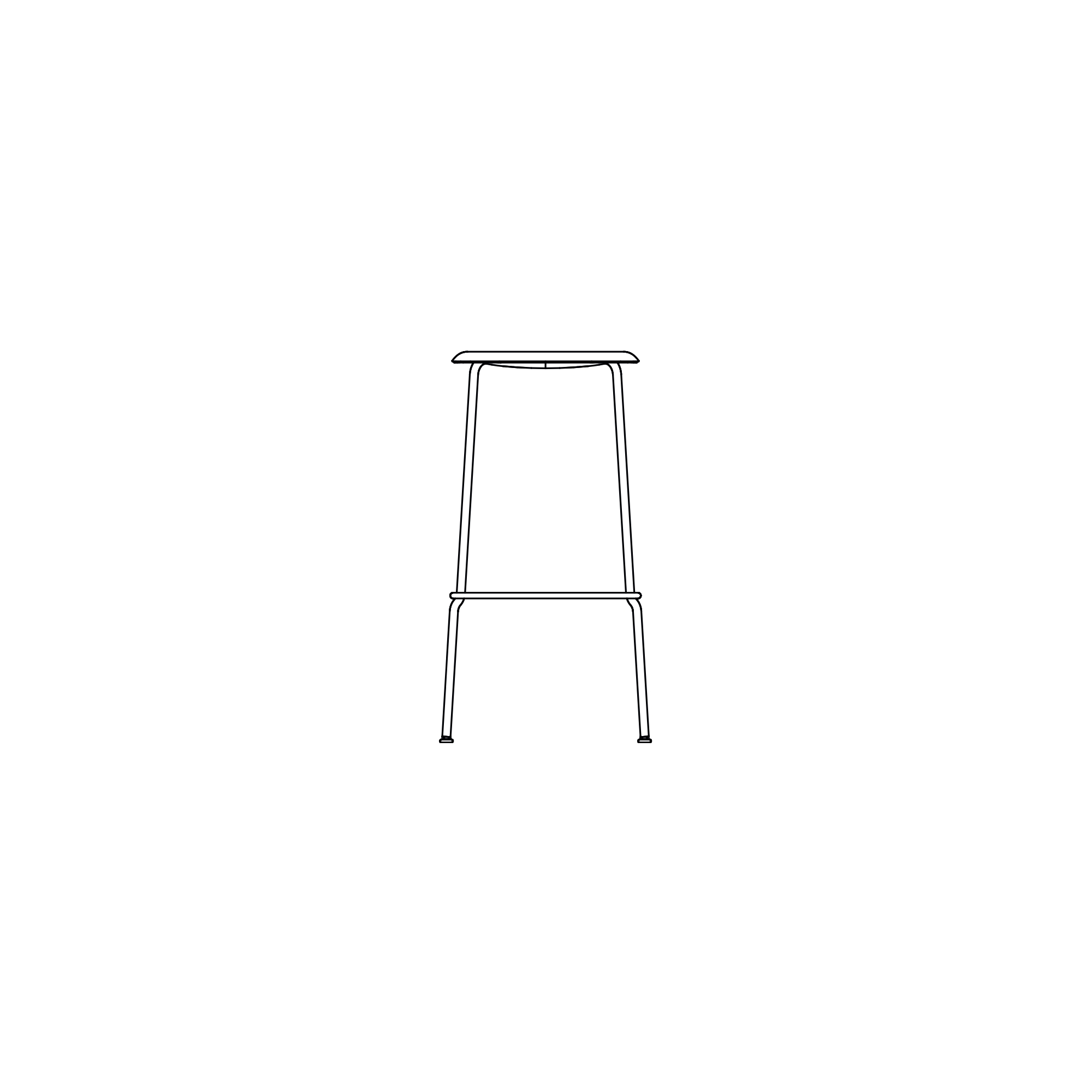 Soft Edge 85 stool - HAY