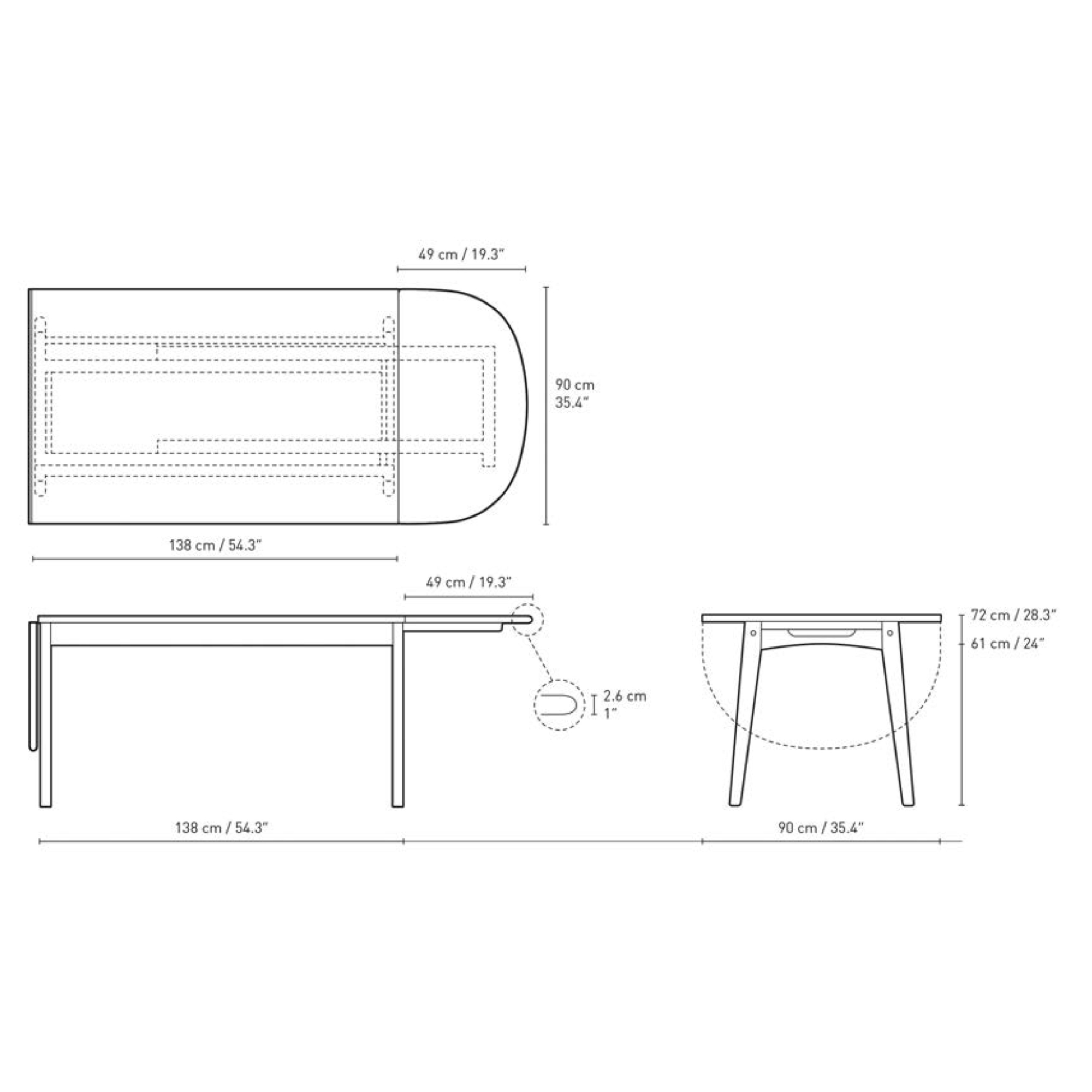 CH006 Table - Carl Hansen & Søn