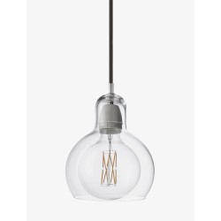 clear + black textile - Mega Bulb - &Tradition