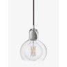 clear + black textile - Mega Bulb - &Tradition