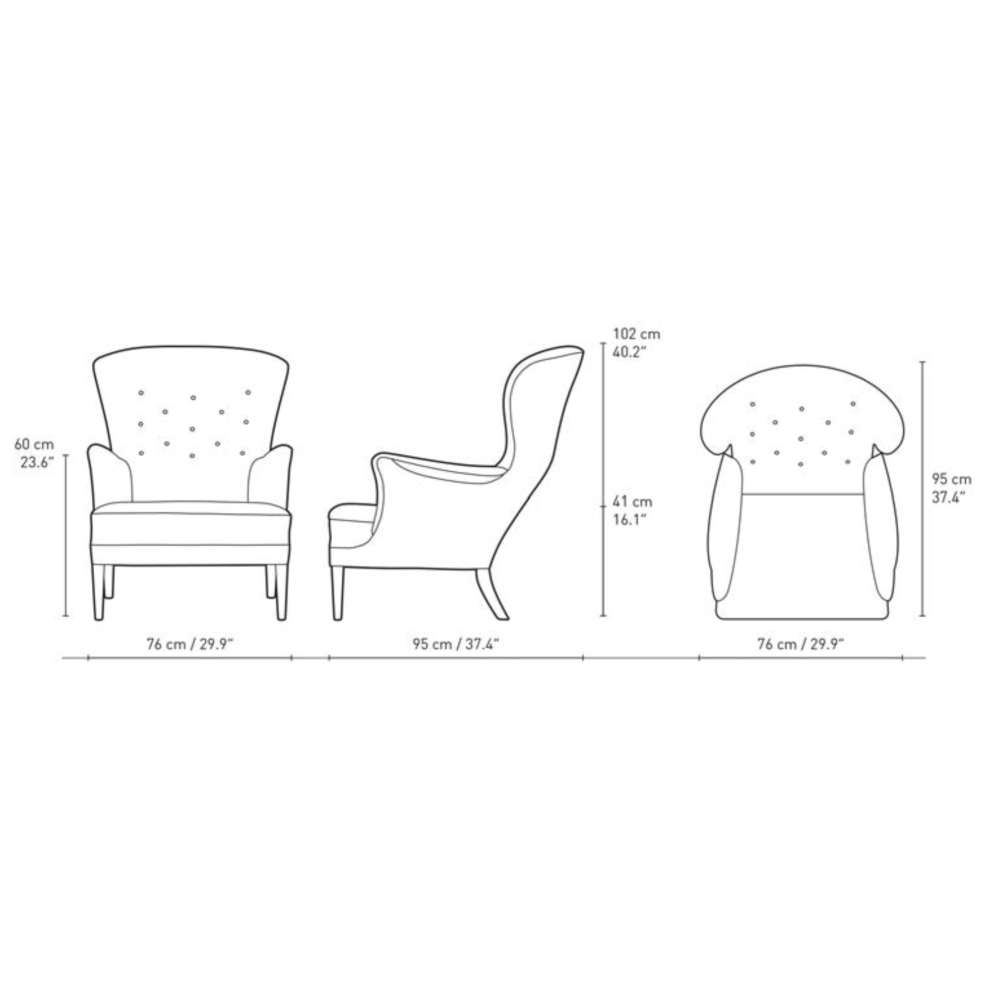 chêne - fauteuil Heritage - Carl Hansen & Søn