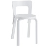 white lacquered birch - 65 chair - Artek