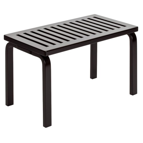 Banc 153B – Assise ajourée – Bouleau peint en noir - Artek