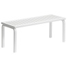 Banc 153A – Assise ajourée – Bouleau peint en blanc - Artek