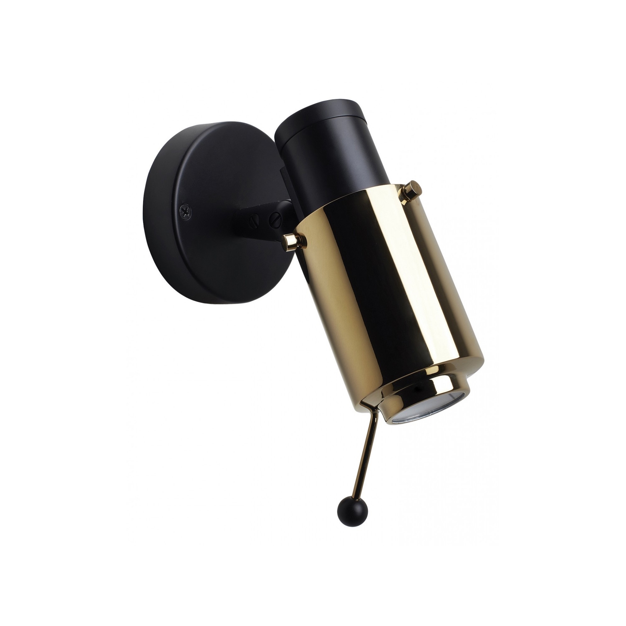 black + brass / with stick - Biny spot - DCW éditions