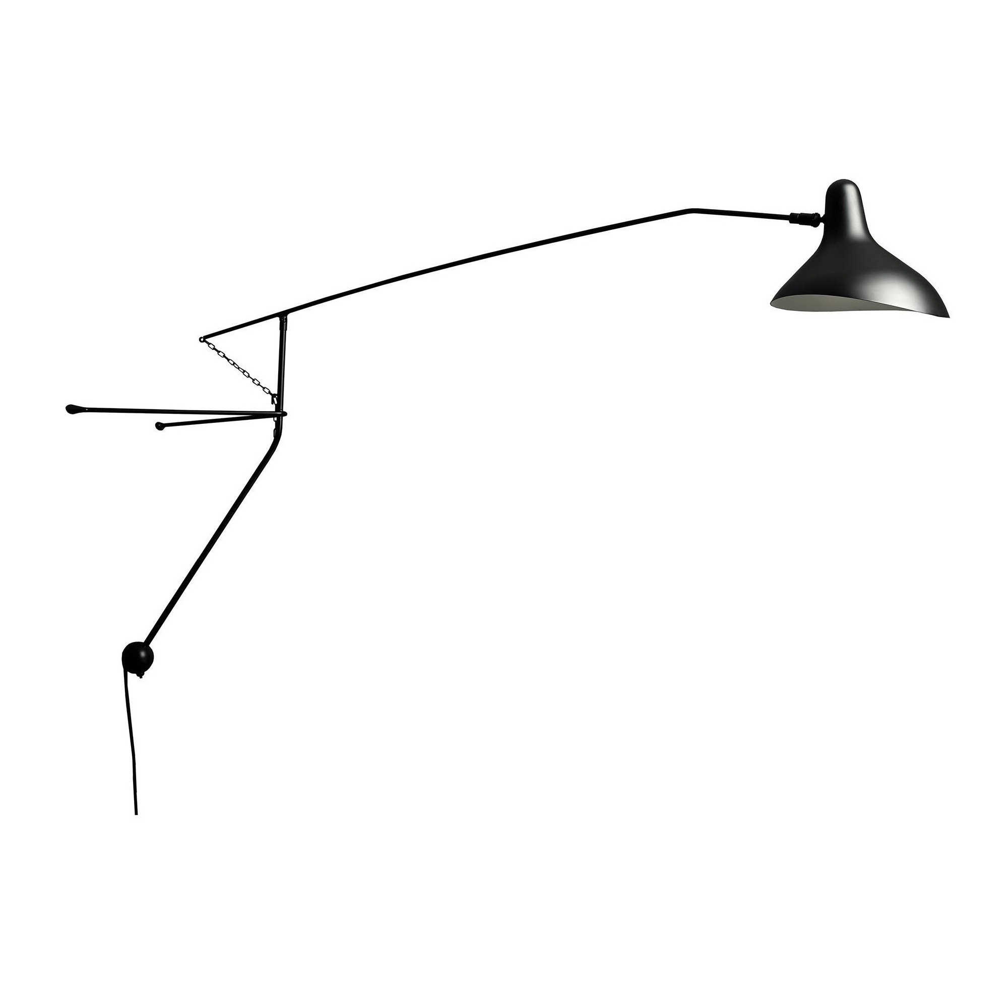 Mantis BS2 wall lamp – black – DCW éditions