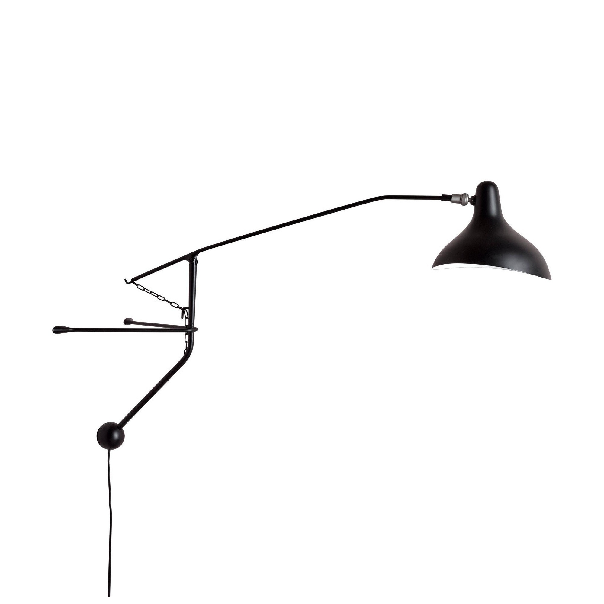 mini Mantis BS2 wall lamp – black – DCW éditions