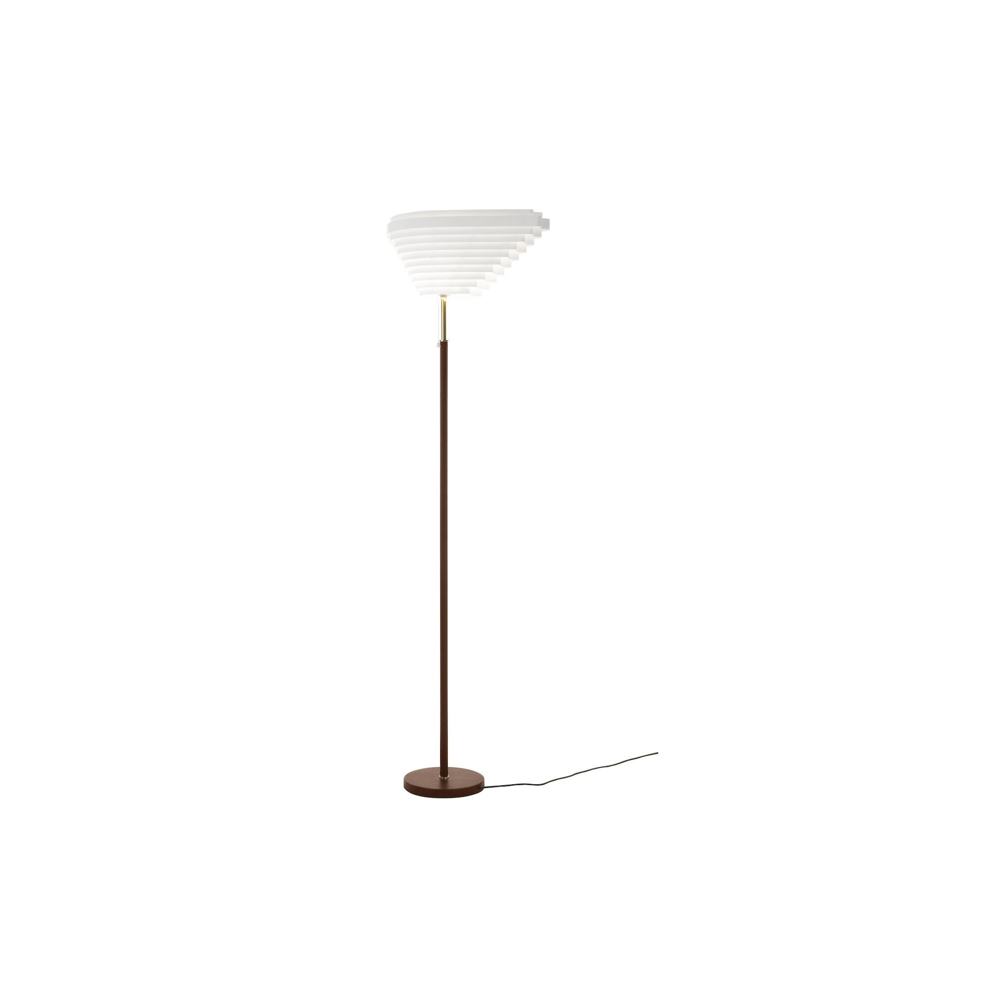 polished brass - A805 floor lamp "Angel's Wing" - Artek