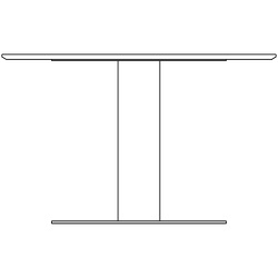 Ø150cm - Gubi 2.0 round table - wooden table top