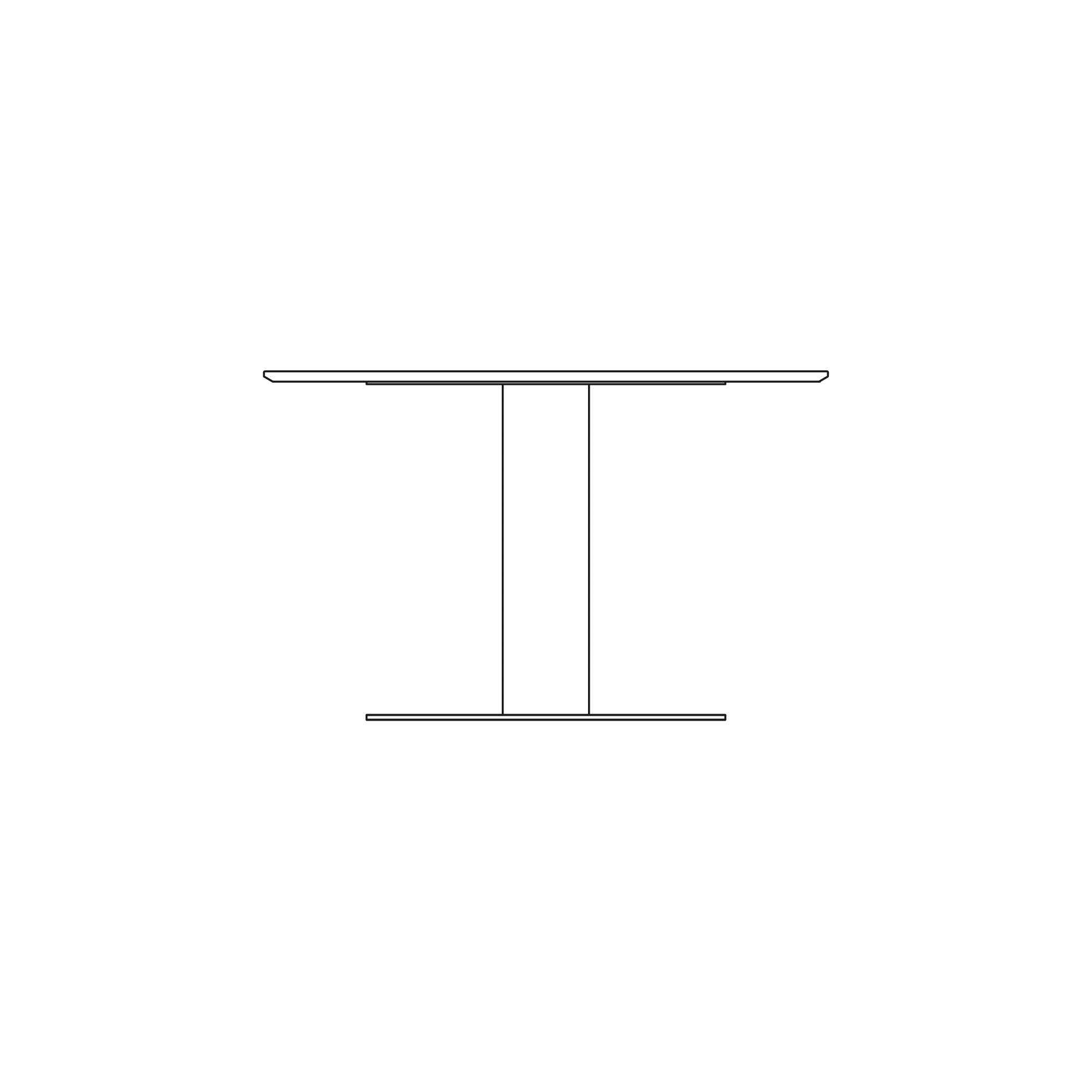 Ø150cm - Gubi 2.0 round table - wooden table top