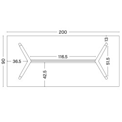 200x90xH74cm – CPH30 - HAY