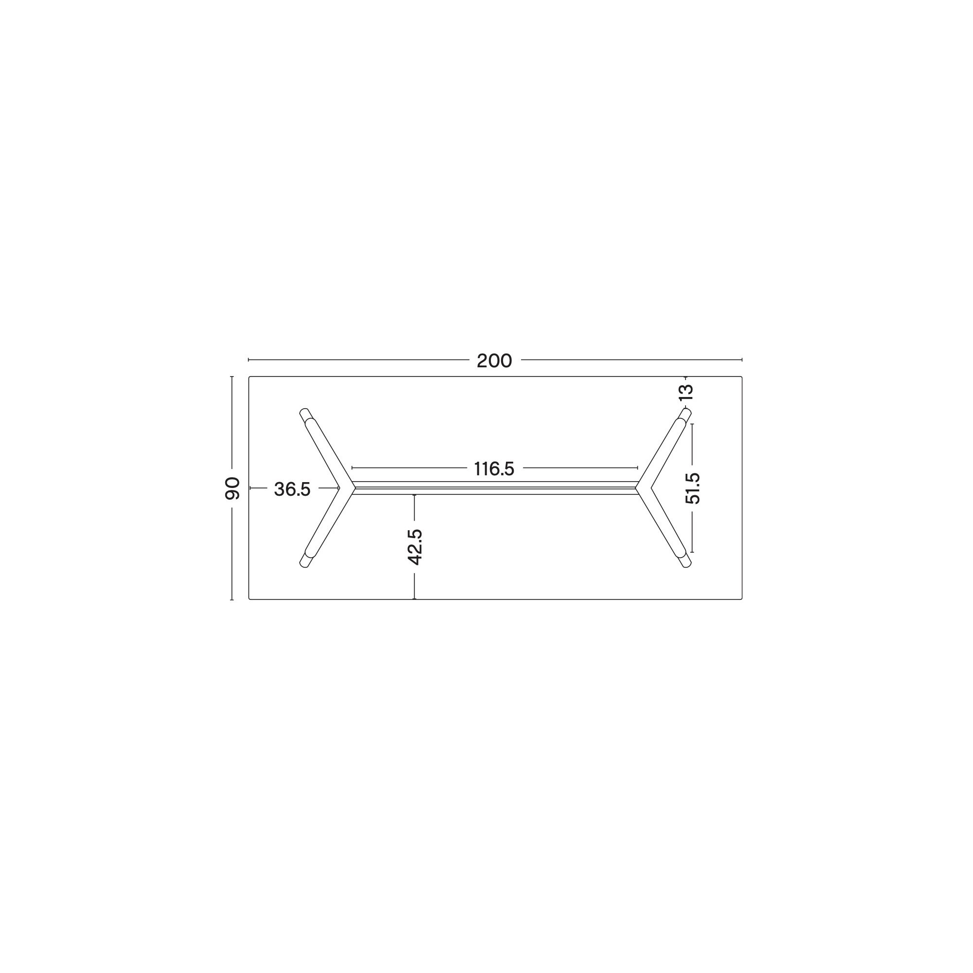 200x90xH74cm – CPH30 - HAY