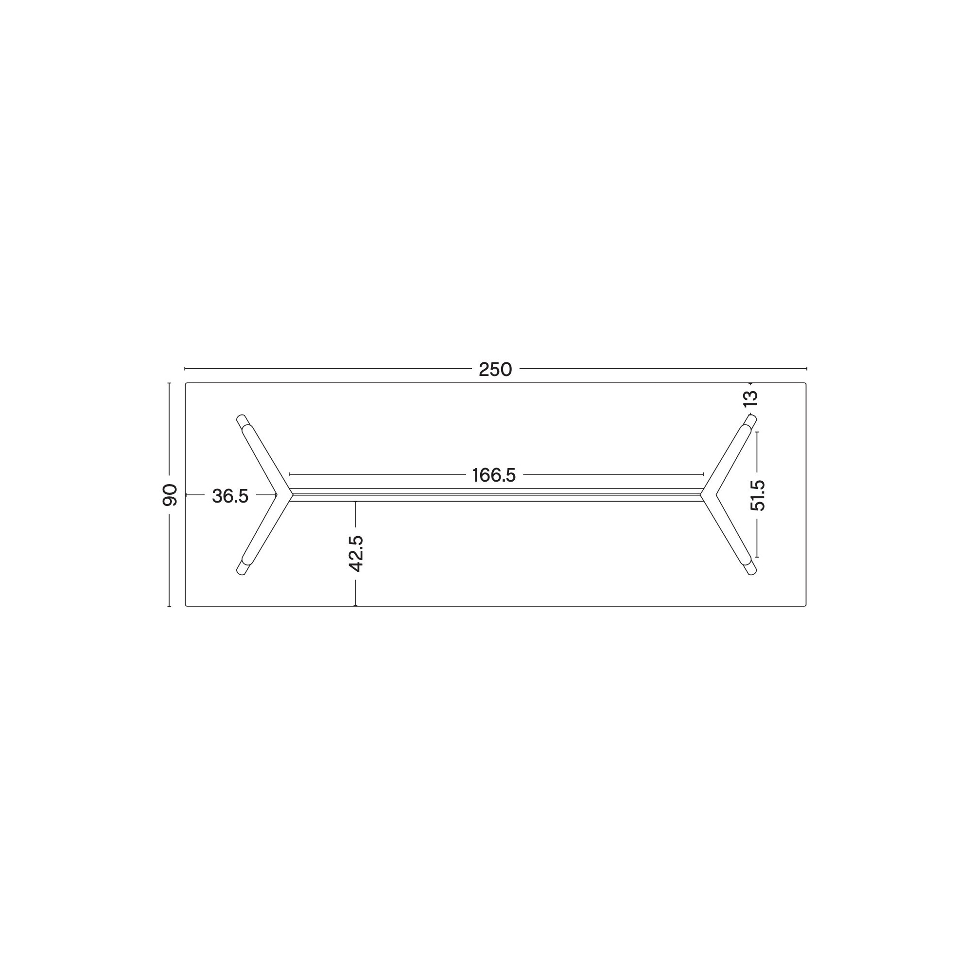 250x90xH74cm – CPH30 - HAY