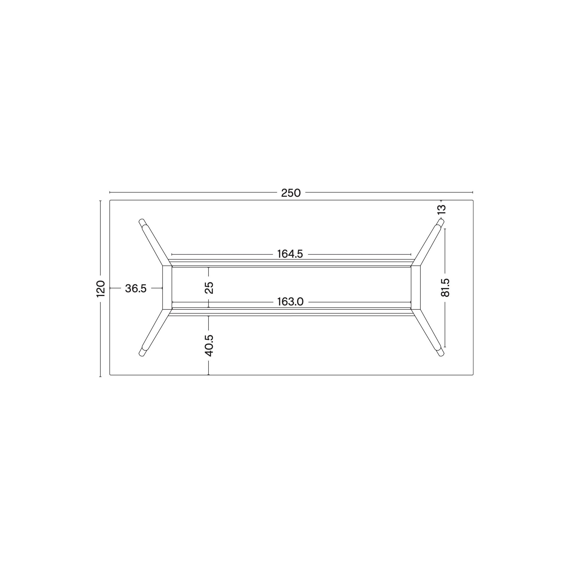 250x120xH74cm – CPH30 - HAY