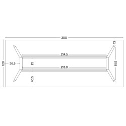 300x120xH74cm – CPH30 - HAY