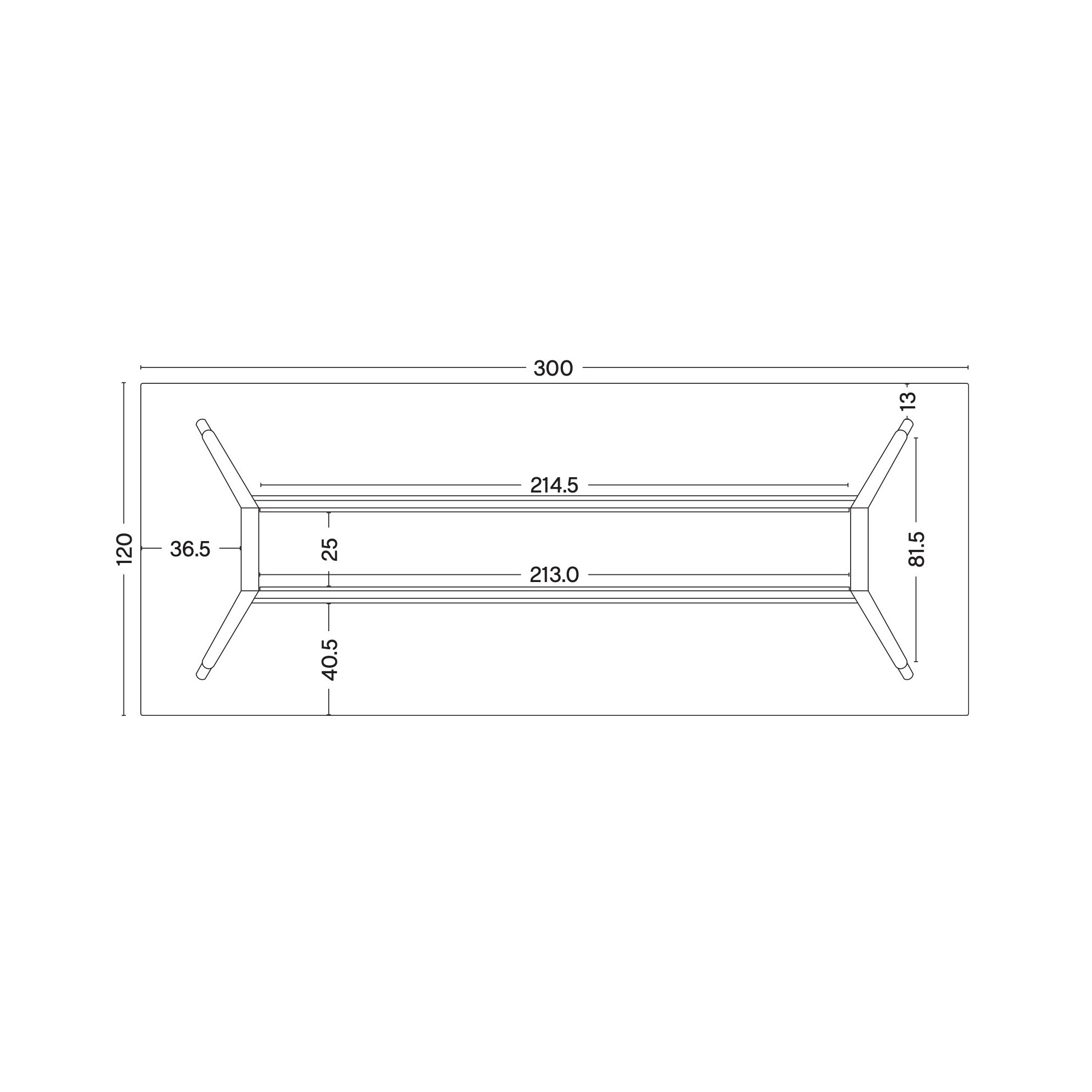 300x120xH74cm – CPH30 - HAY