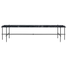 Console TS 180x40x40 cm – marbre noir - base noire - Gubi