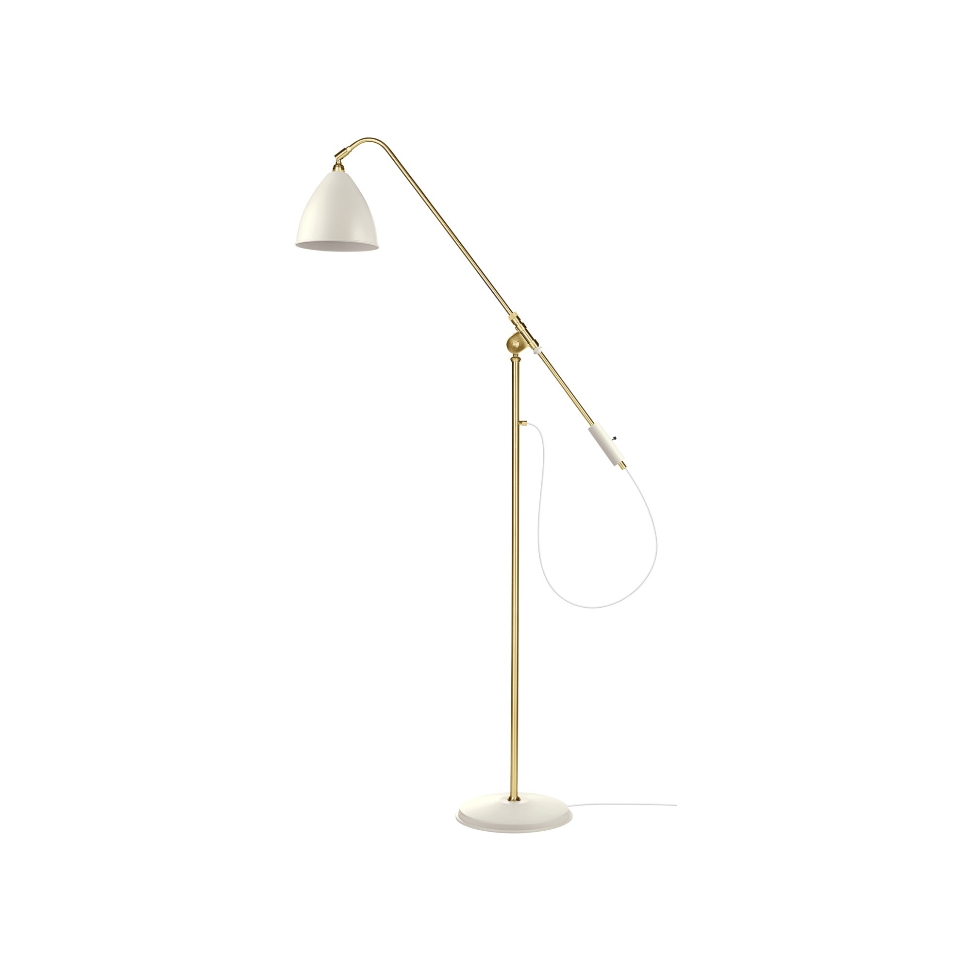 blanc / laiton - Bestlite BL4 lampadaire - Gubi