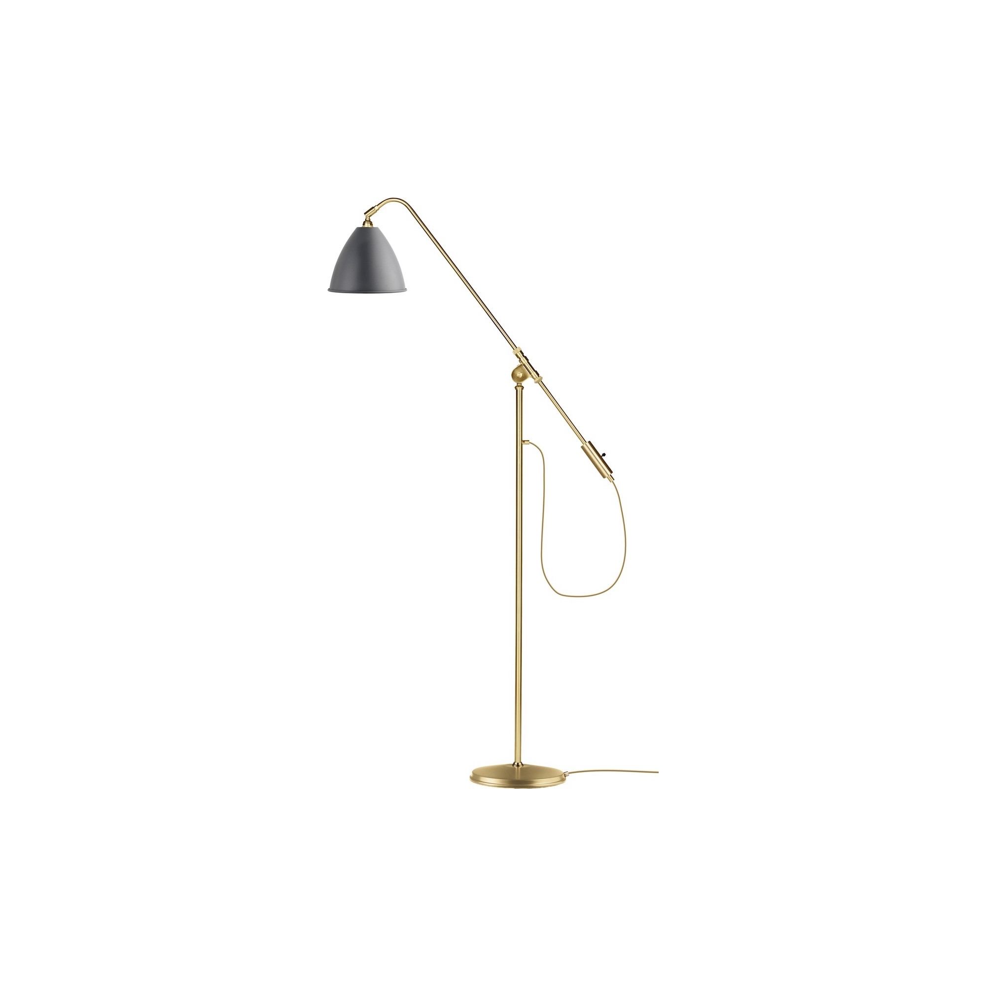 grey / brass - Bestlite BL4 floor lamp - Gubi