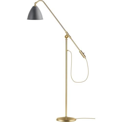 grey / brass - Bestlite BL4 floor lamp - Gubi