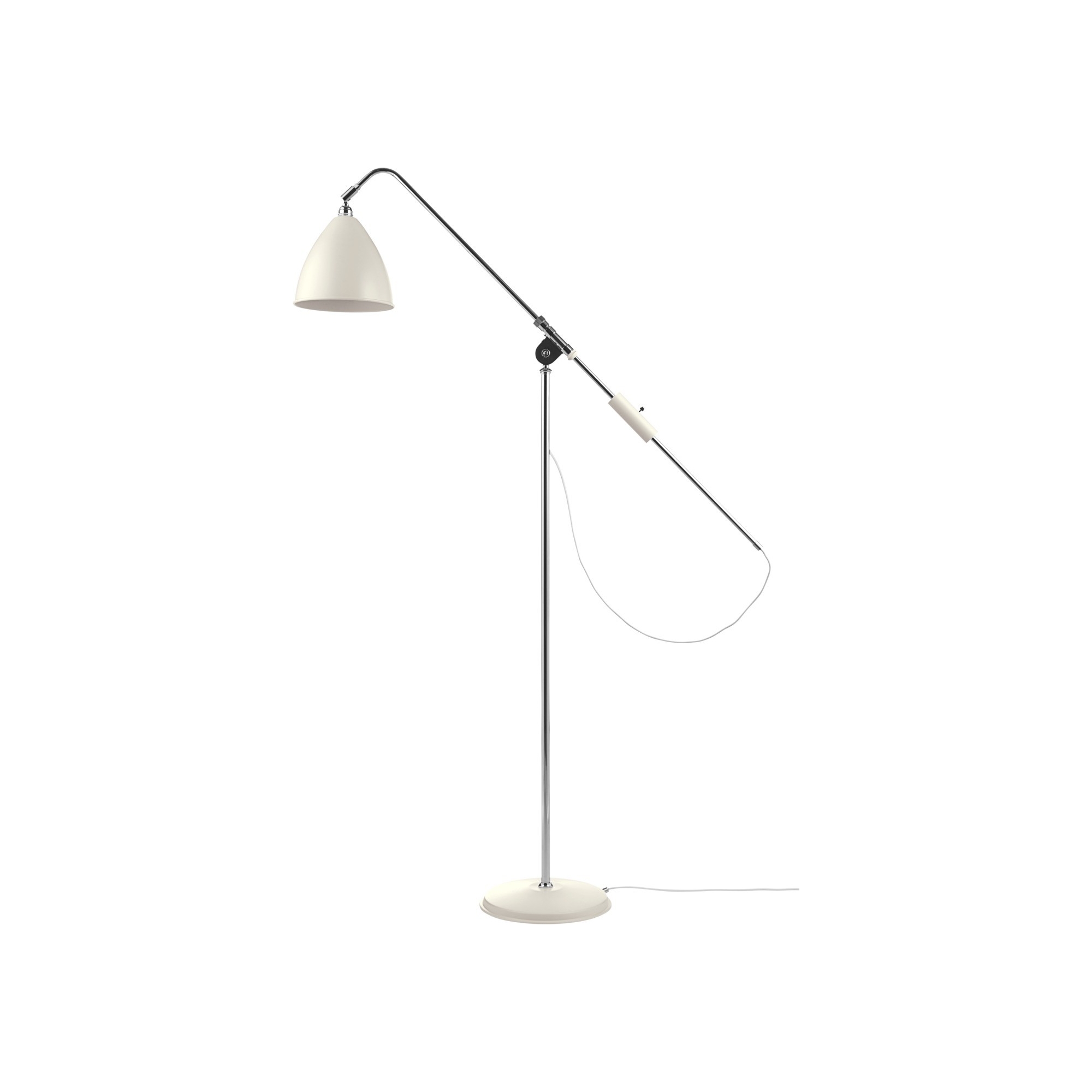 blanc / chrome - BL4  Bestlite lampadaire - Gubi