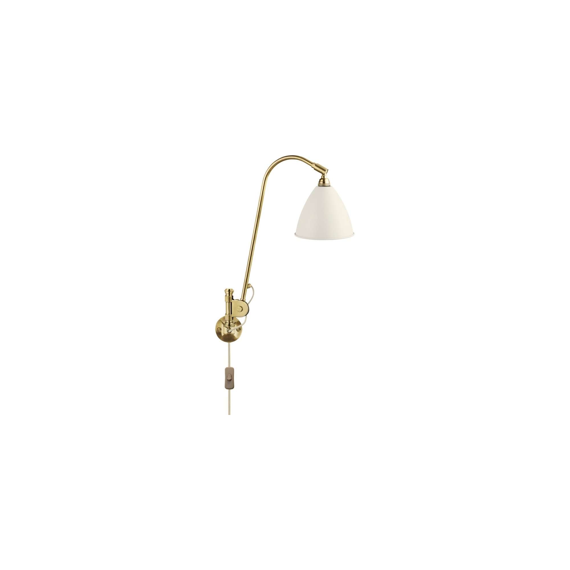 white semi matt / brass - Bestlite BL6 - Gubi