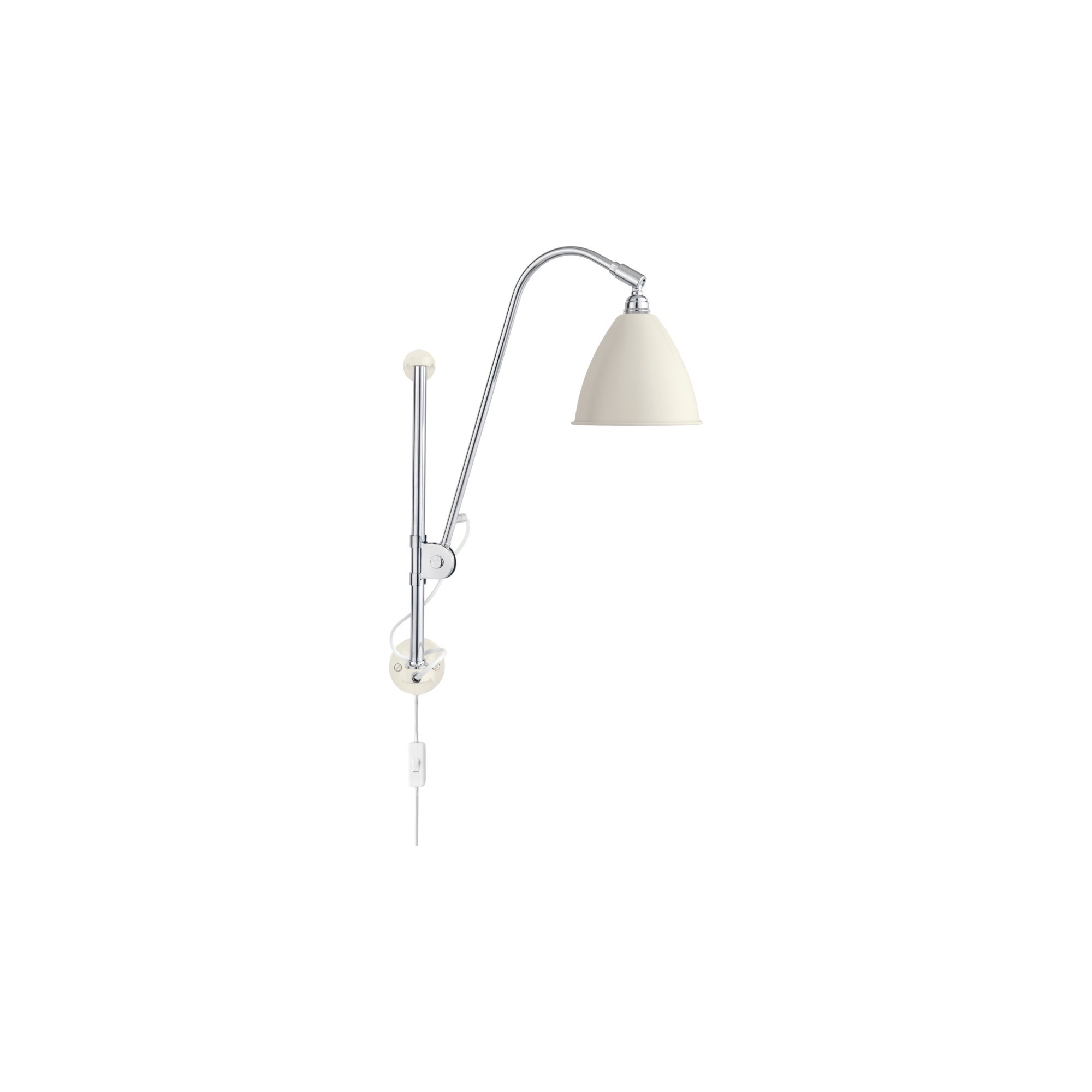 white semi matt / chrome - Bestlite BL5 - Gubi