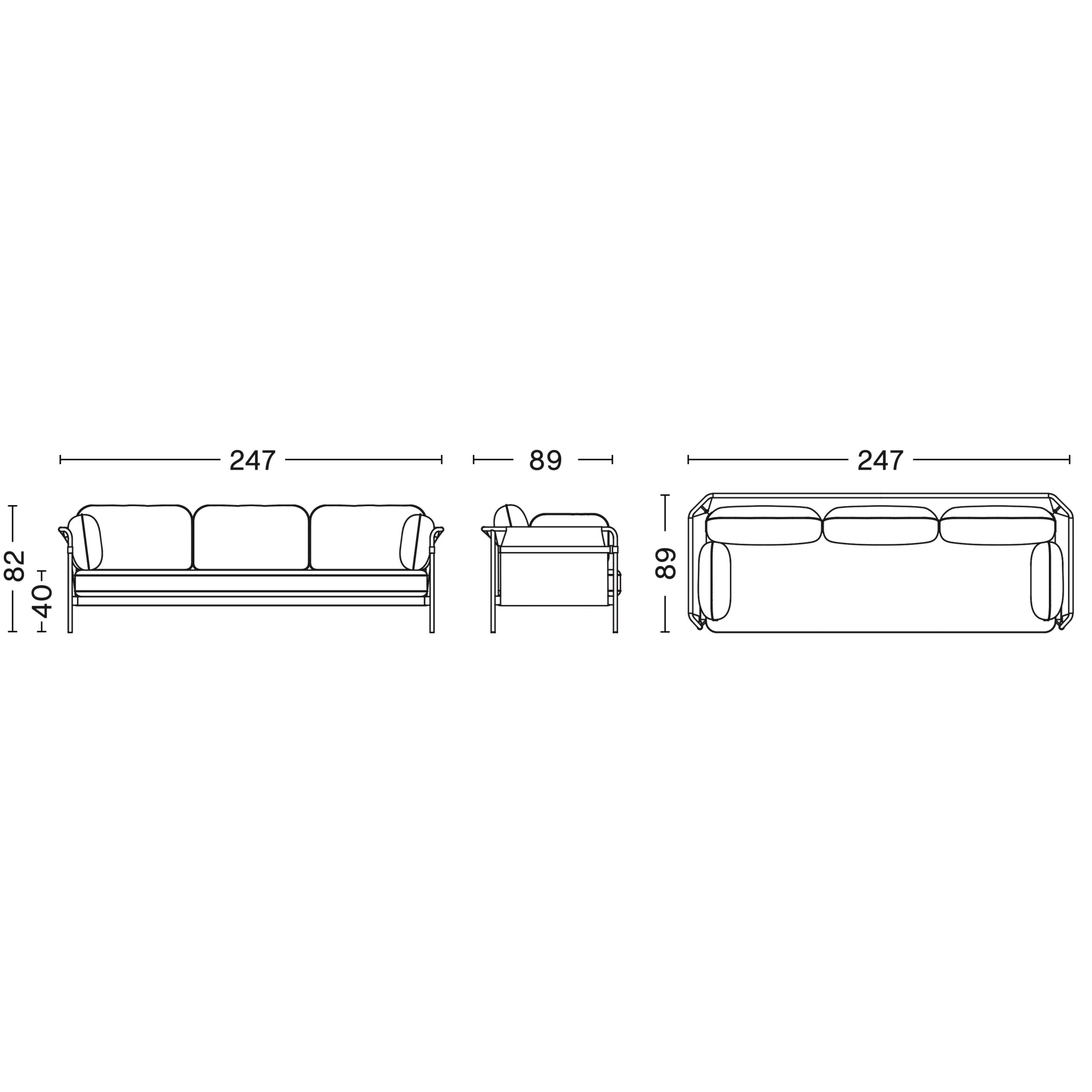 3 seater - Can - HAY