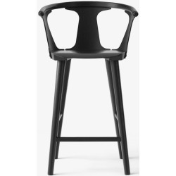 black lacquered oak - In Between barstool - &Tradition