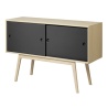 OUT OF STOCK - black / natural lacquered oak - sideboard Butler A83 - FDB Møbler