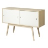 SOLD OUT white / natural lacquered oak - sideboard Butler A83 - FDB Møbler