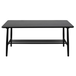 SOLD OUT black D20 coffee table - 120x55cm - FDB Møbler