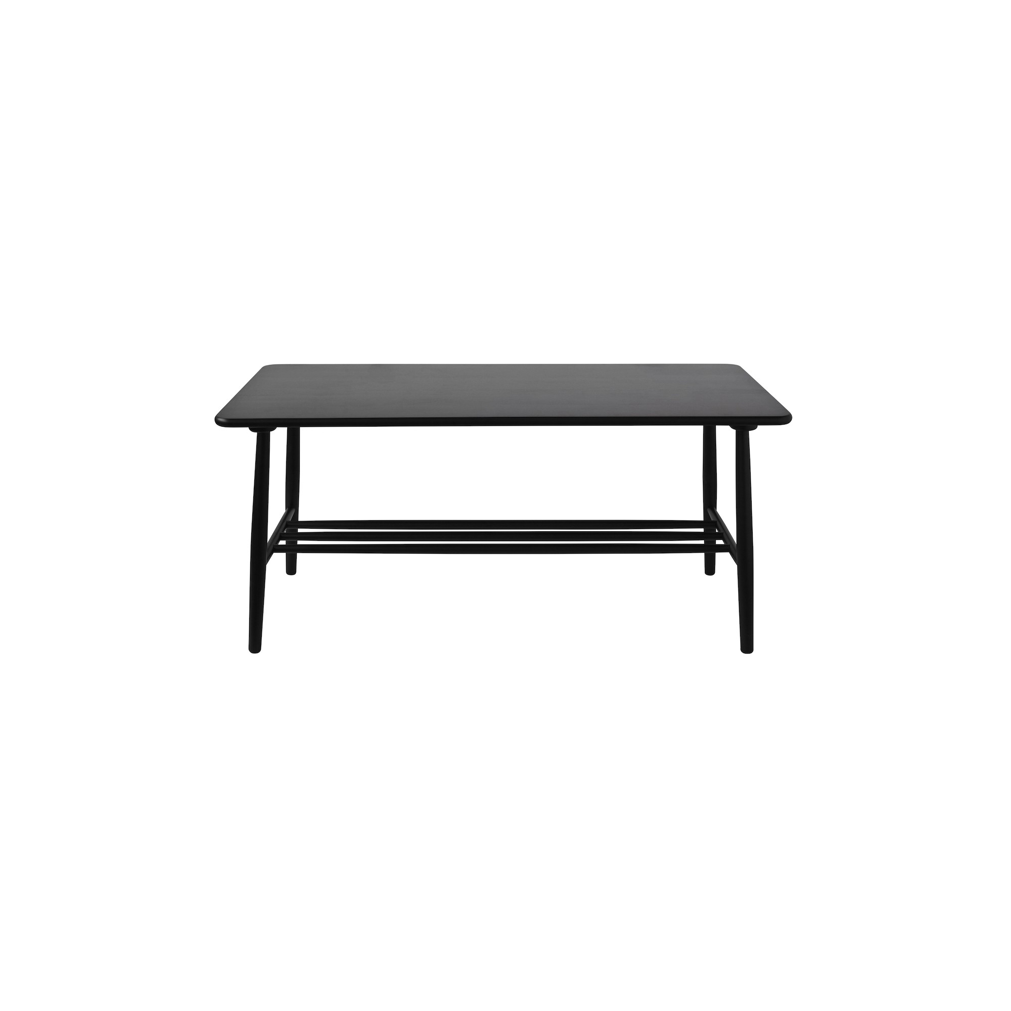 SOLD OUT black D20 coffee table - 120x55cm - FDB Møbler