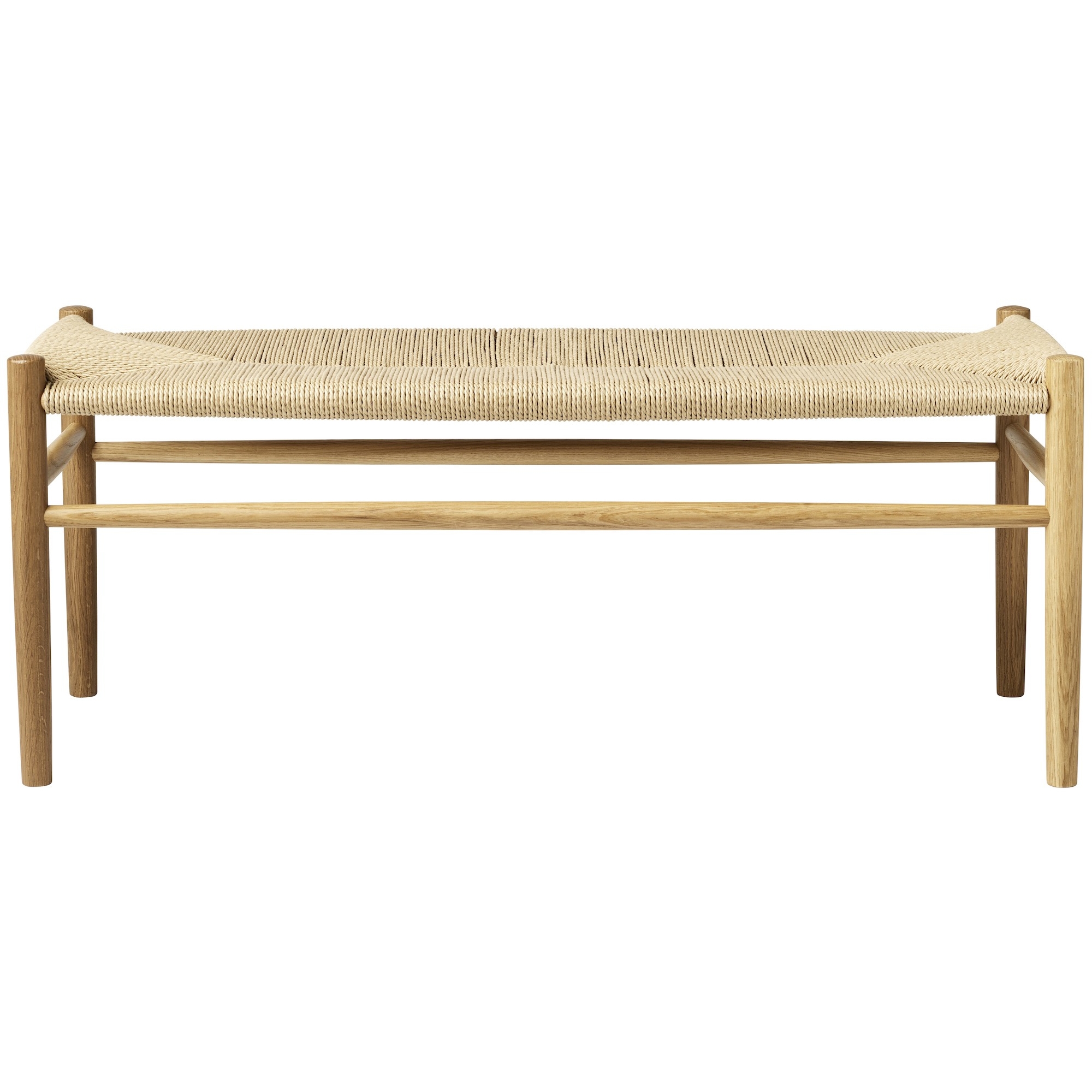 chêne / cordage naturel - banc J83B - FDB Møbler